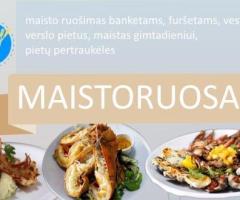 Maisto ruošimas pobūviams. Maistas banketams, furšetams, vestuvėms
