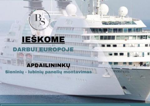 Ieškome apdailininkų darbui Europoje.